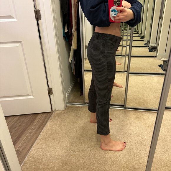 NWT Banana Republic Square Print Dress Pants - 2 - Picture 1 of 10